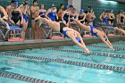 Swim vs Bentley  Wheaton College Swimming & Diving vs Bentley University. - Photo by Keith Nordstrom : Wheaton, Swimming & Diving